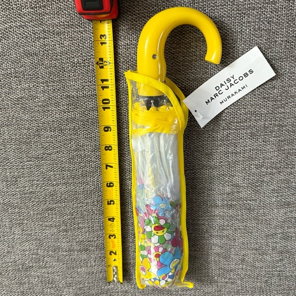 Marc Jacobs Daisy Parfums Takashi Murakami Umbrella Floral Clear Yellow New - Picture 9 of 11